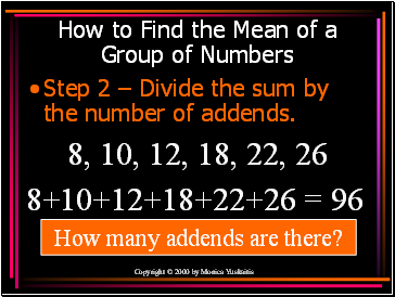 How to Find the Mean of a Group of Numbers