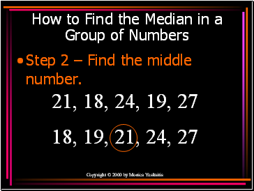 How to Find the Median in a Group of Numbers