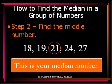 How to Find the Median in a Group of Numbers