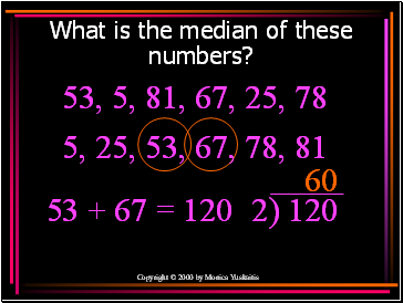 What is the median of these numbers?