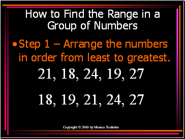 How to Find the Range in a Group of Numbers