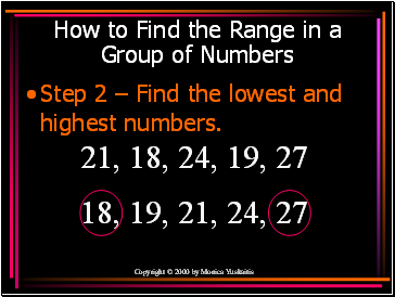 How to Find the Range in a Group of Numbers