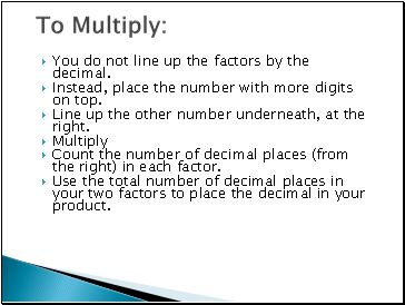 To Multiply