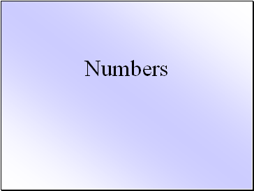 Numbers