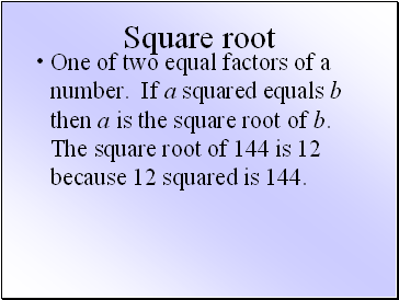 Square root