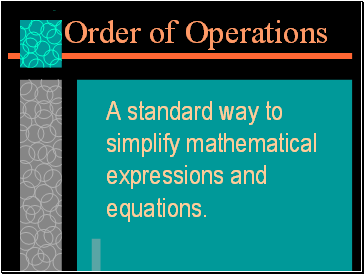 Order of Operations