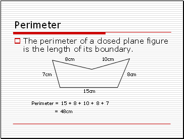 Perimeter and area