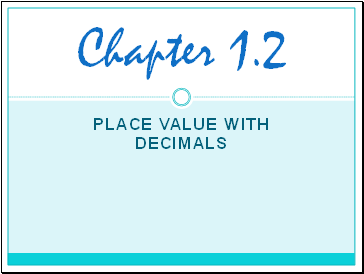 Place Value with Decimals