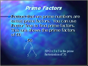 Prime Factors