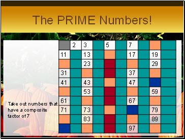 The PRIME Numbers!