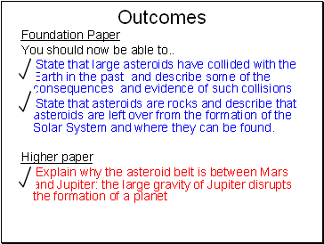 Outcomes