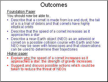 Outcomes