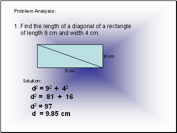 Problem Analysis