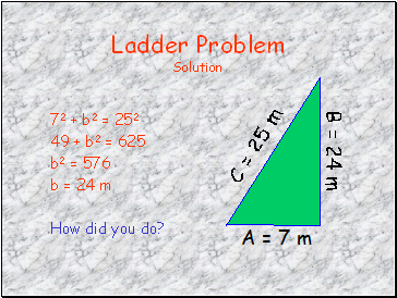 Ladder Problem Solution