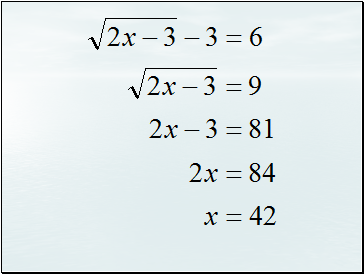 Radical Equations