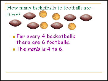How many basketballs to footballs are there?