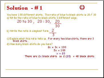 Solution - # 1 