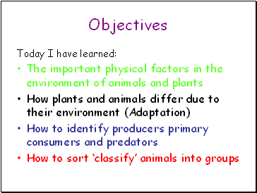 Ecological Relationships