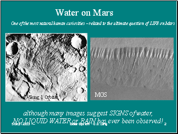 Water on Mars