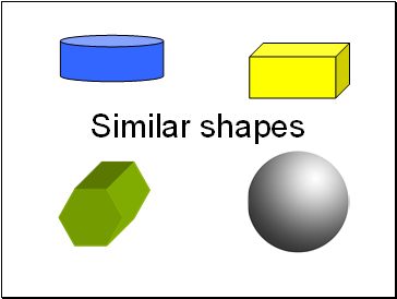 Similar shapes