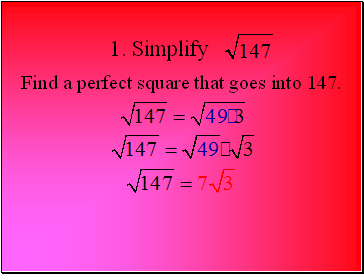 1. Simplify