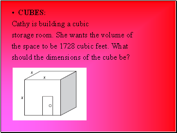 Cubes