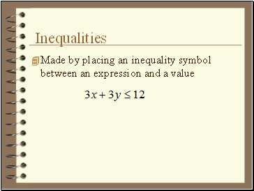 Inequalities