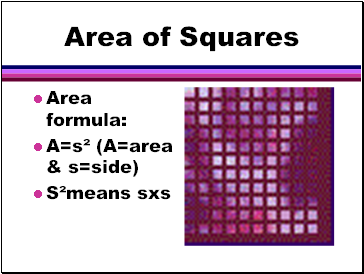 Area of Squares