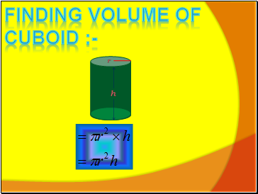 Finding Volume of cuboid :-