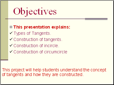 Objectives