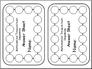 Mathematical Treasure-hunt: Sequences