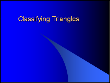 Classifying Triangles