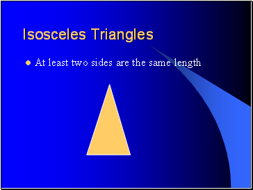 Isosceles Triangles