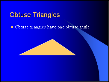 Obtuse Triangles