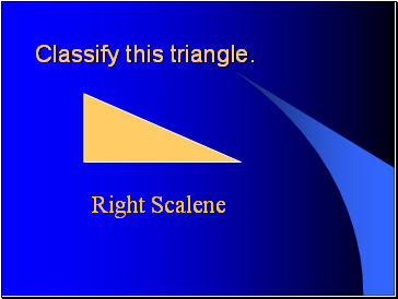 Classify this triangle.