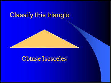 Classify this triangle.