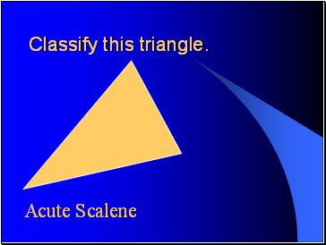 Classify this triangle.