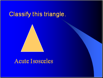 Classify this triangle.