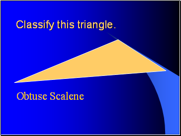 Classify this triangle.