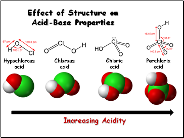 Effect of Structure on Acid-Base Properties