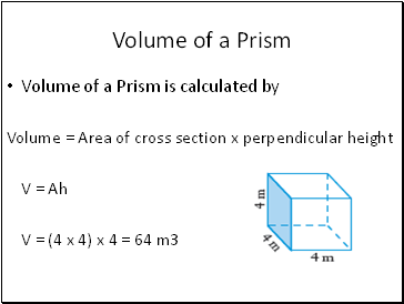 Volume of a Prism