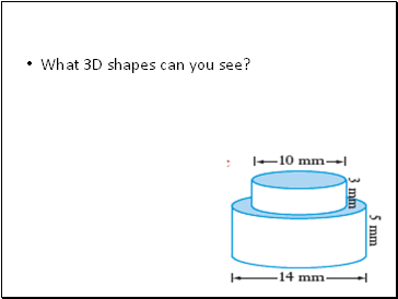What 3D shapes can you see?