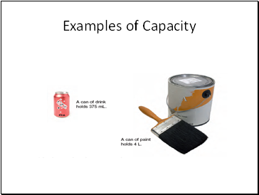 Examples of Capacity