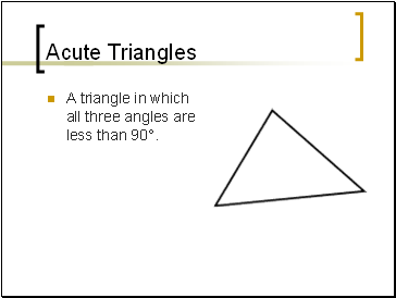 Acute Triangles