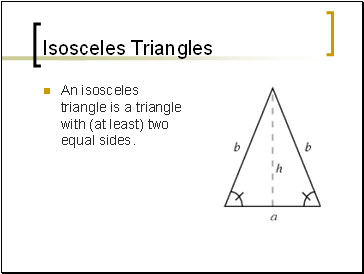 Isosceles Triangles