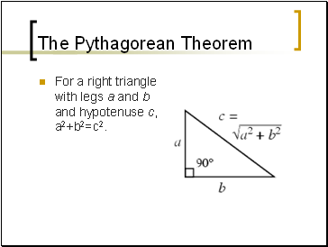 The Pythagorean Theorem