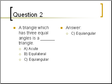 Question 2