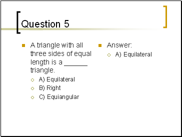 Question 5