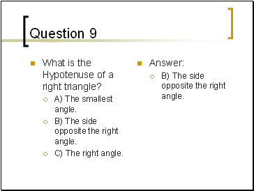 Question 9