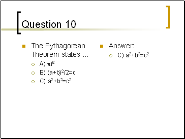 Question 10